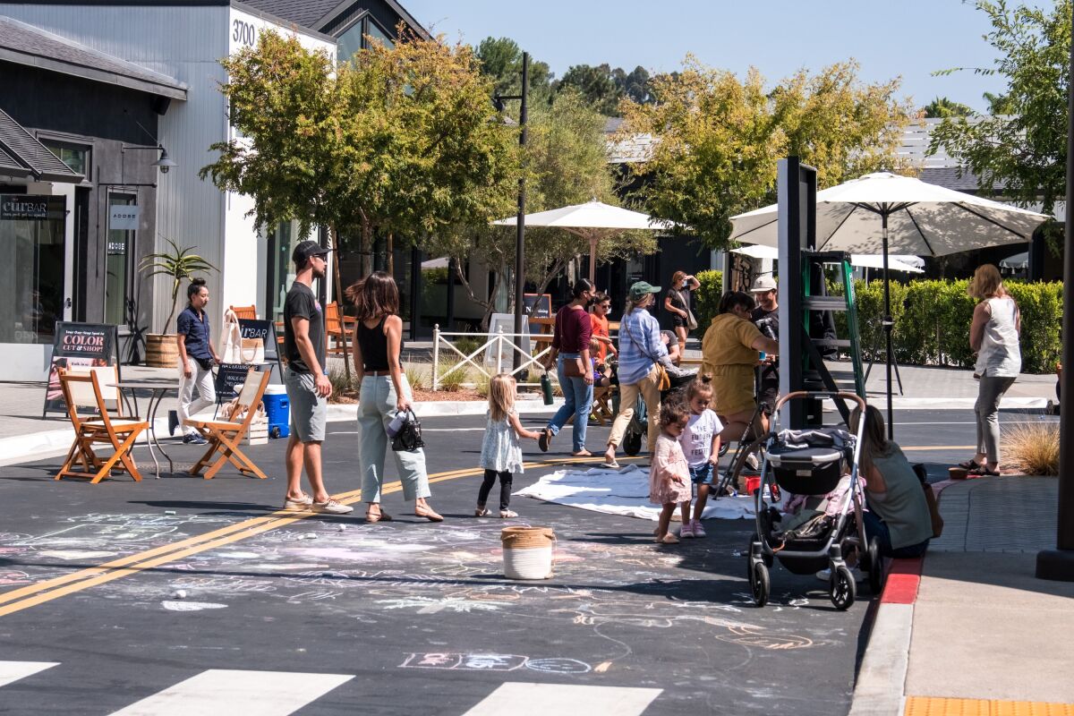 Guests at One Paseo's previous Street Art Block Party, held September 2021.