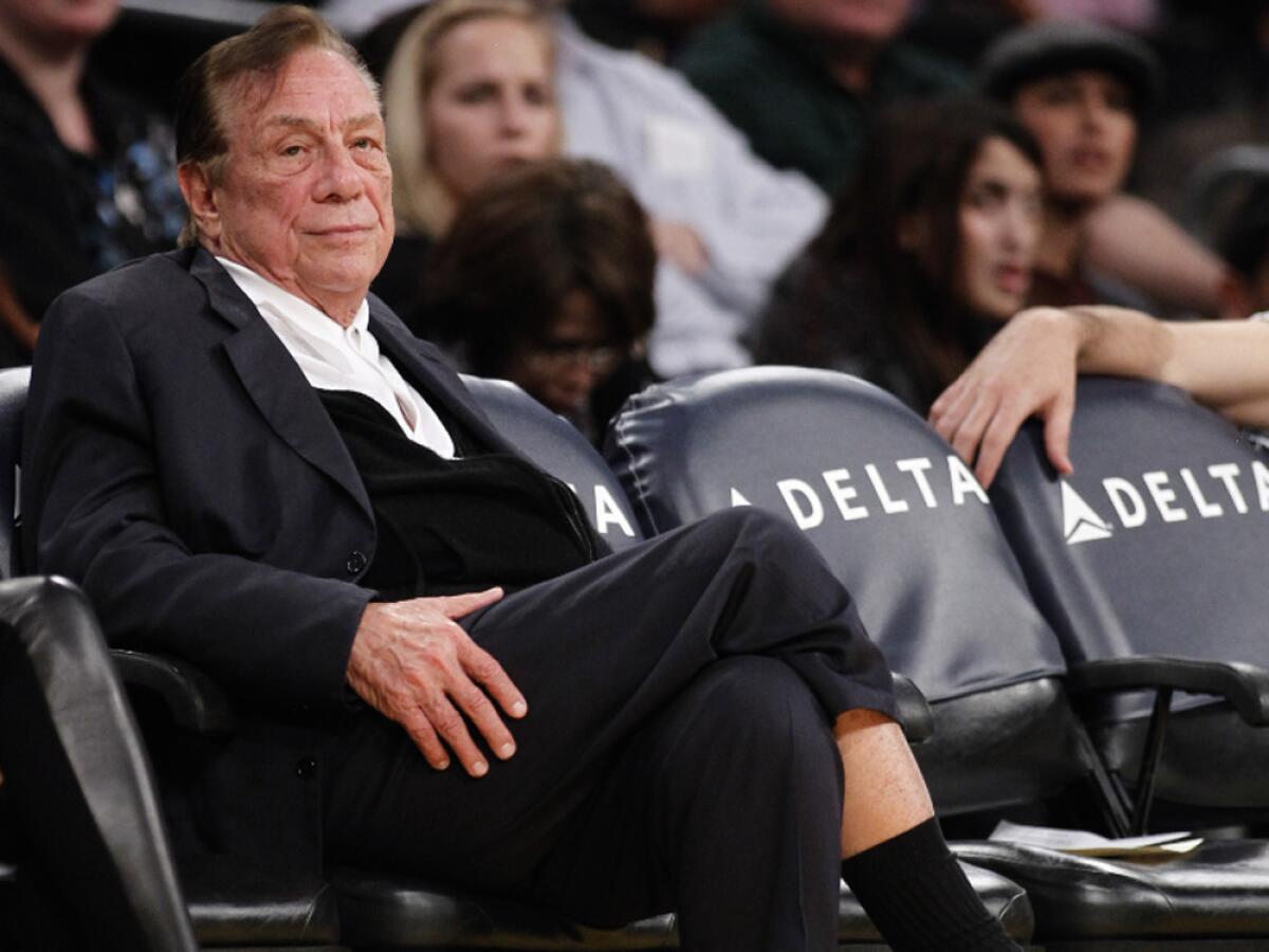 Anger toward Clippers owner Donald Sterling, shown in 2010, surged through social media on Saturday.