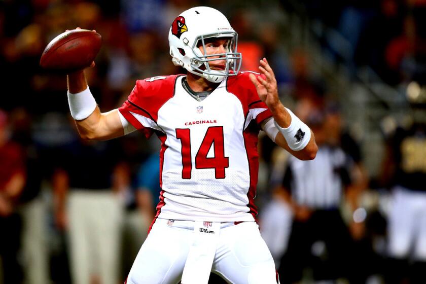 Arizona quarterback Ryan Lindley throws a pass during a 12-6 victory over the St. Louis Rams. The Cardinals will hope Lindley can deliver when he start his first playoff game.