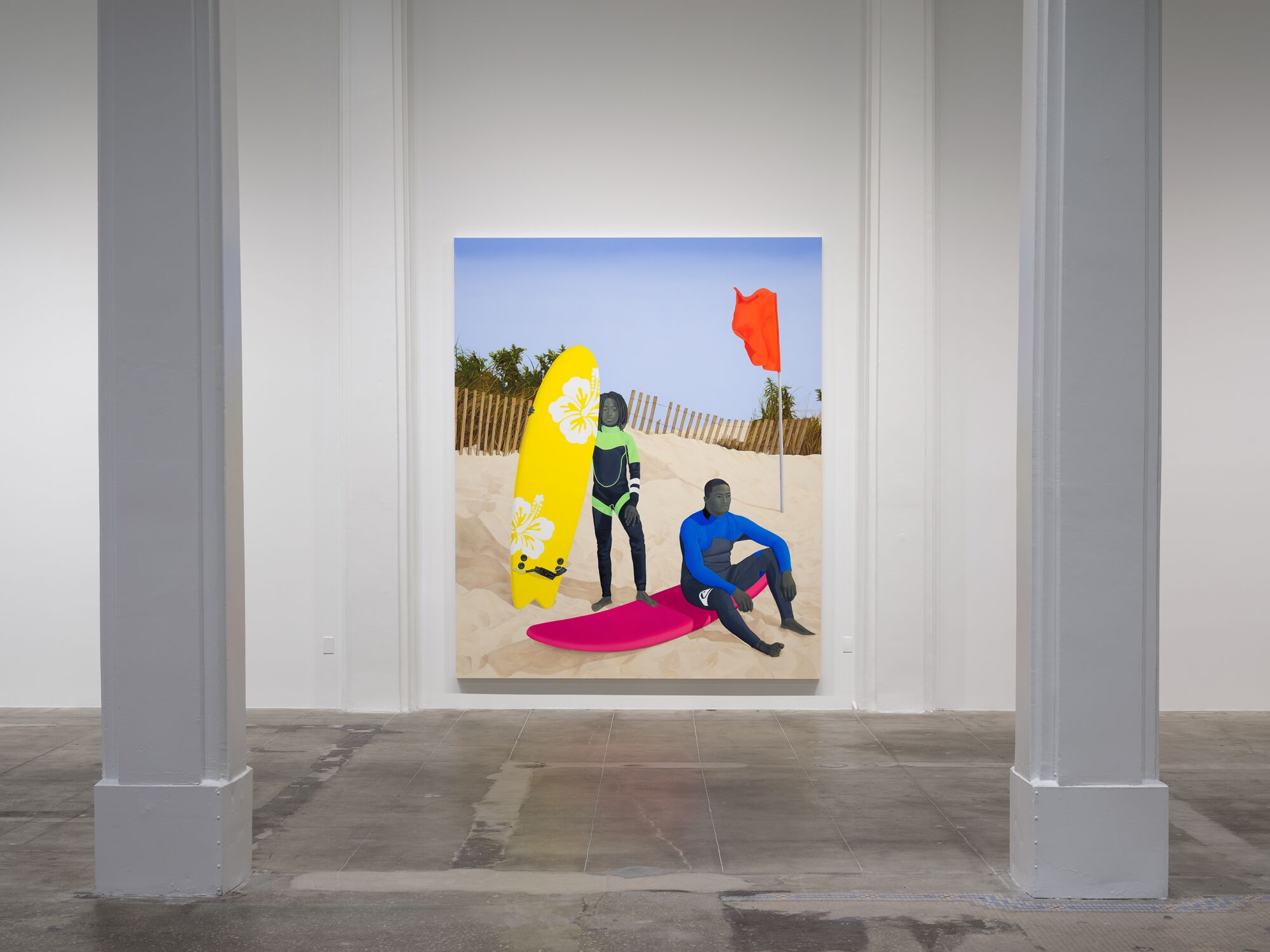 View of "Amy Sherald: The Great American Fact" at the Hauser & Wirth gallery.