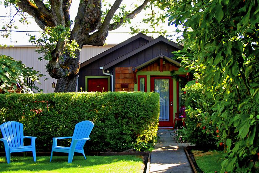 In Medford, Ore., not far from Ashland, the Grape Street Gardens have living quarters more like apartments than an inn or hotel.