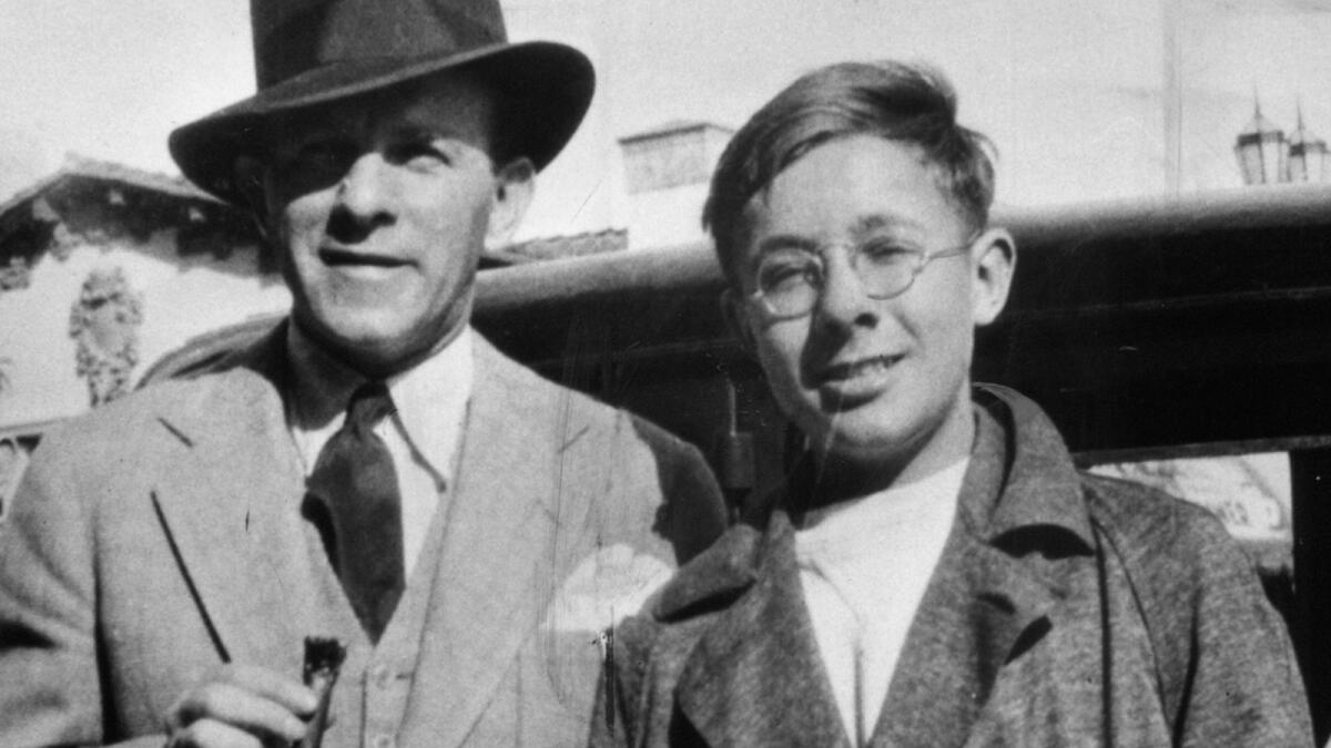 George Burns and a young Ray Bradbury.