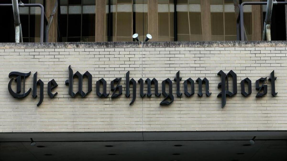 The Washington Post building in downtown Washington, D.C.