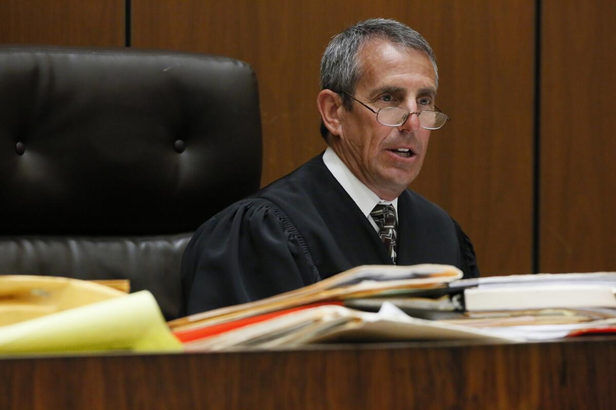 Los Angeles County Superior Court Judge Craig Richman is accused of pushing Connie Romero from behind and knocking her to the ground.