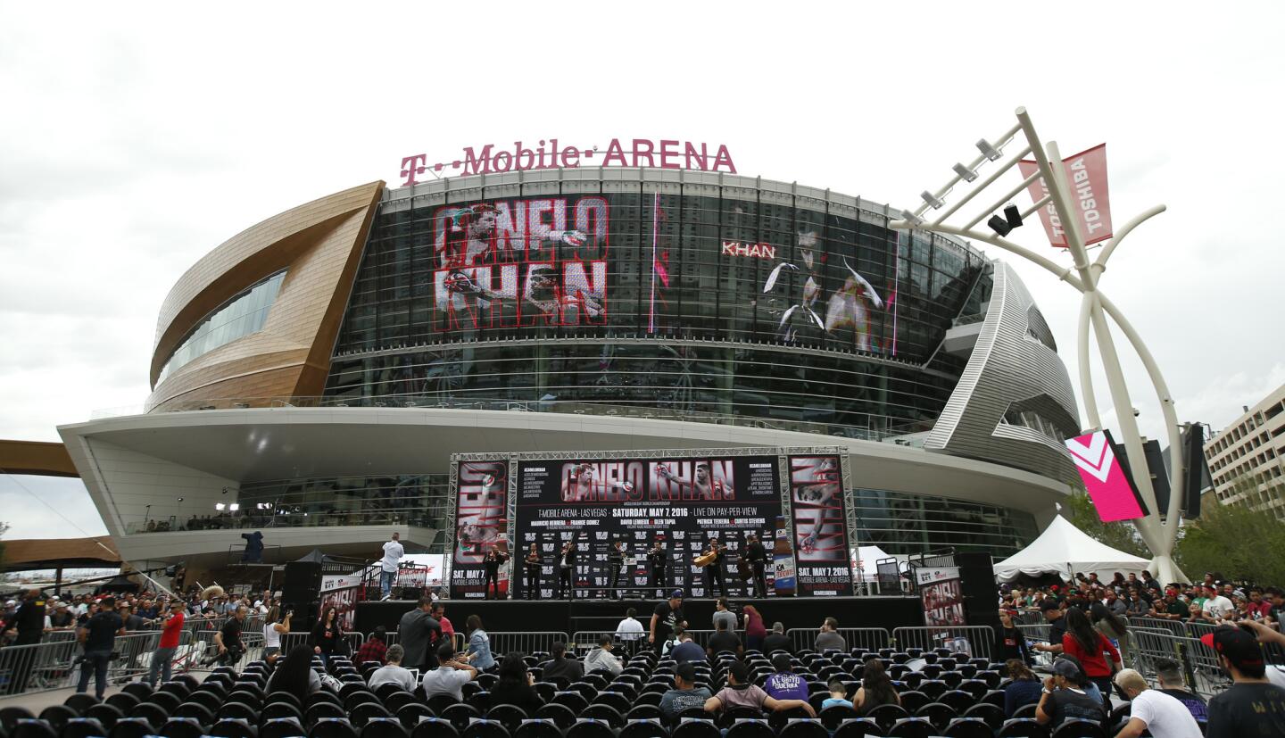 Boxing - Saul 'Canelo' Alvarez & Amir Khan Weigh-In - T-Mobile Arena, Las Vegas, United States of America - 6/5/16 General view before the weigh in Action Images via Reuters / Andrew Couldridge Livepic EDITORIAL USE ONLY. ** Usable by SD ONLY **