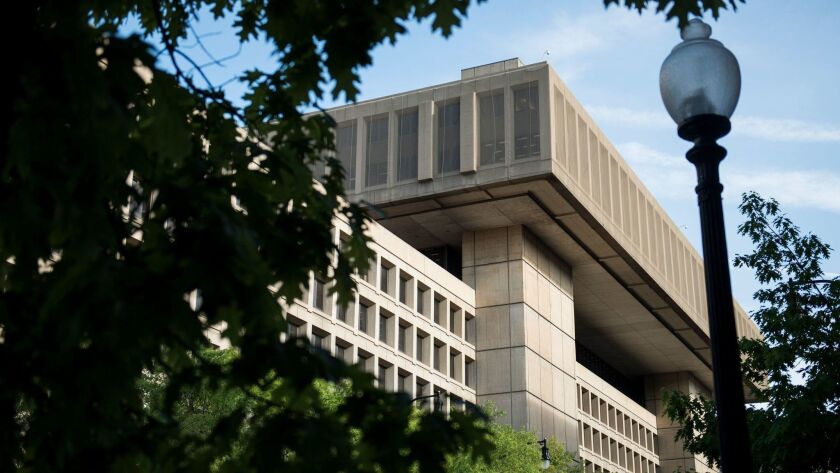 The FBI announced the arrest of a man it says professed support for Al Qaeda and talked of carrying out bombings in Cleveland and Philadelphia. Above, the FBI's headquarters, the J. Edgar Hoover Building, in Washington.