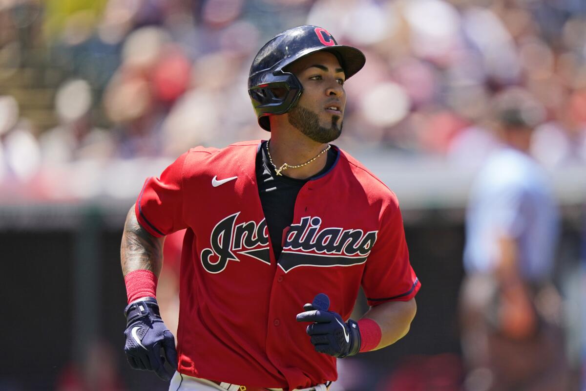 Busy at deadline, Indians trade OF Eddie Rosario to Braves - The San Diego  Union-Tribune