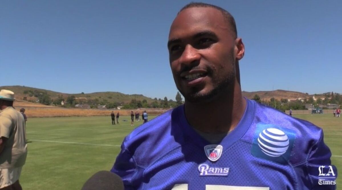 Former Gardena Serra receiver Robert Woods of the Rams is one of seven former Serra players on NFL rosters.
