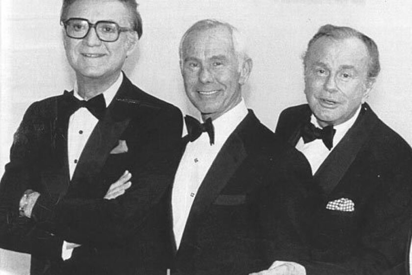 It's rare that "Tonight Show" hosts get together like in this 1986 photo from "NBC's 60th Anniversary Celebration" that brought (from left) Steve Allen, Johnny Carson and Jack Paar in one room. Allen introduced the format that everyone now knows and follows (the couch, the celebrity guest, comedy bits), Paar helped brand and popularize the show, and Carson (to some) perfected it. Here are a few moments throughout the show's history that stand out.