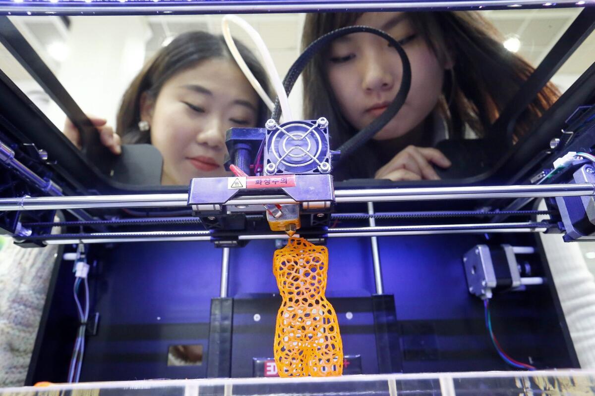 Tech-savvy youths could help fuel the popularity of 3-D printing.