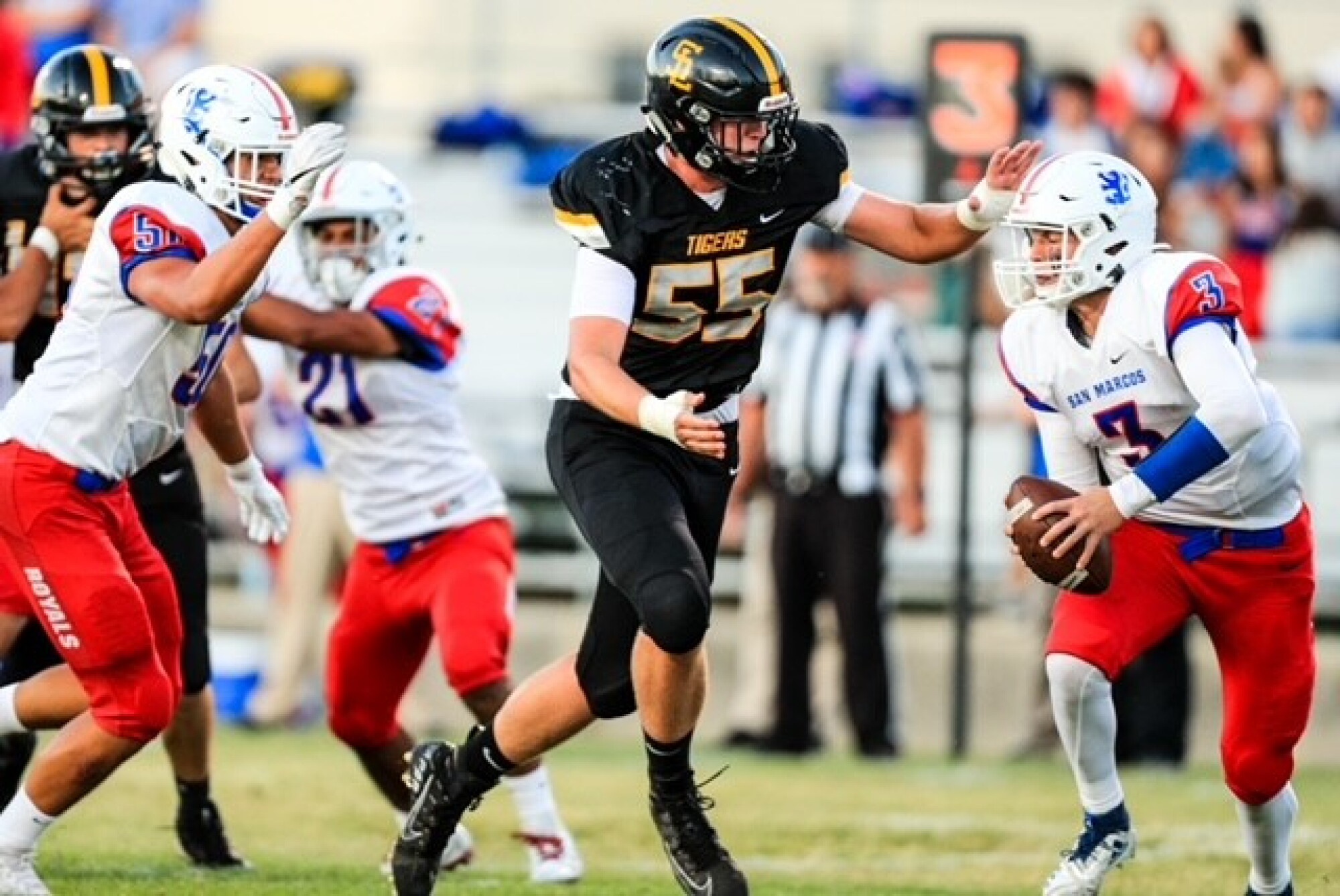 Thomas Cole (55) played for San Luis Obispo High.