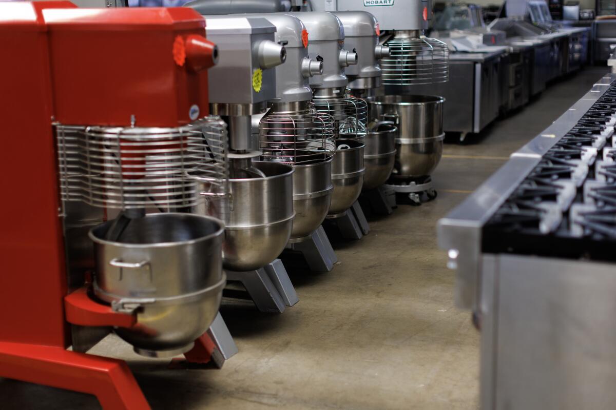 Reconditioned mixers are offered for sale at Fred Bush & Associates in Corona.