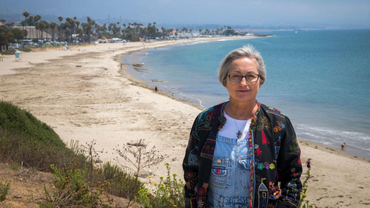 Susan Jordan of the California Coastal Protection Network, poses for a photo in Santa Barbara in 2016.