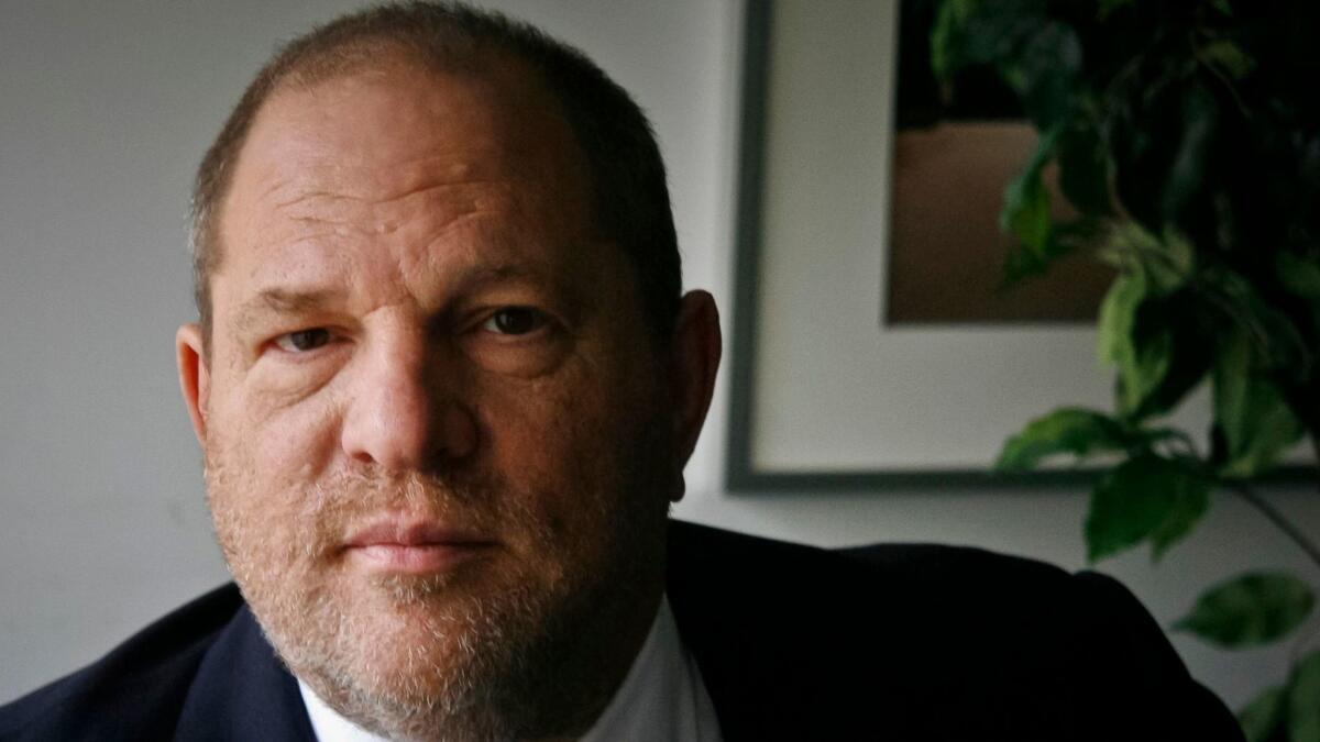 Harvey Weinstein's studio Weinstein Co. has accepted bids for its assets. The highest bid is worth close to $500 million, including the assumption of debt.