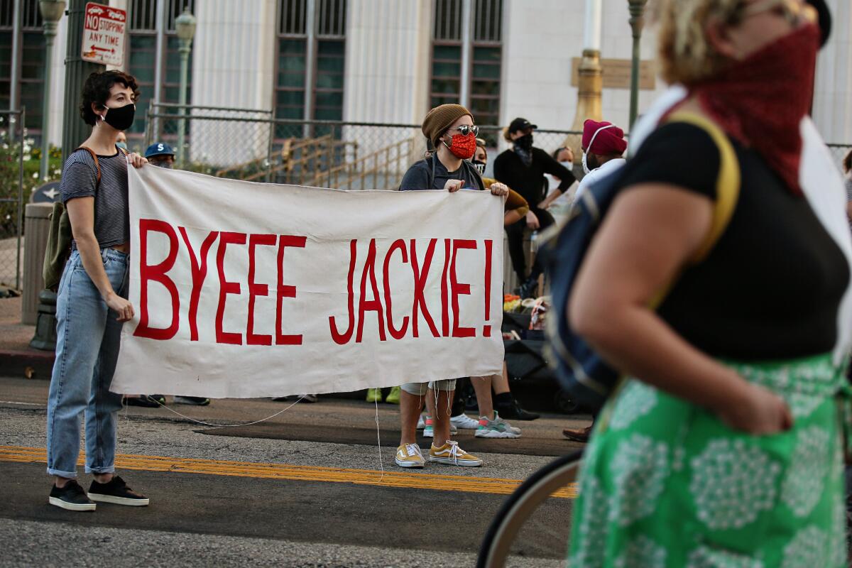 A banner that says Bye Jackie!