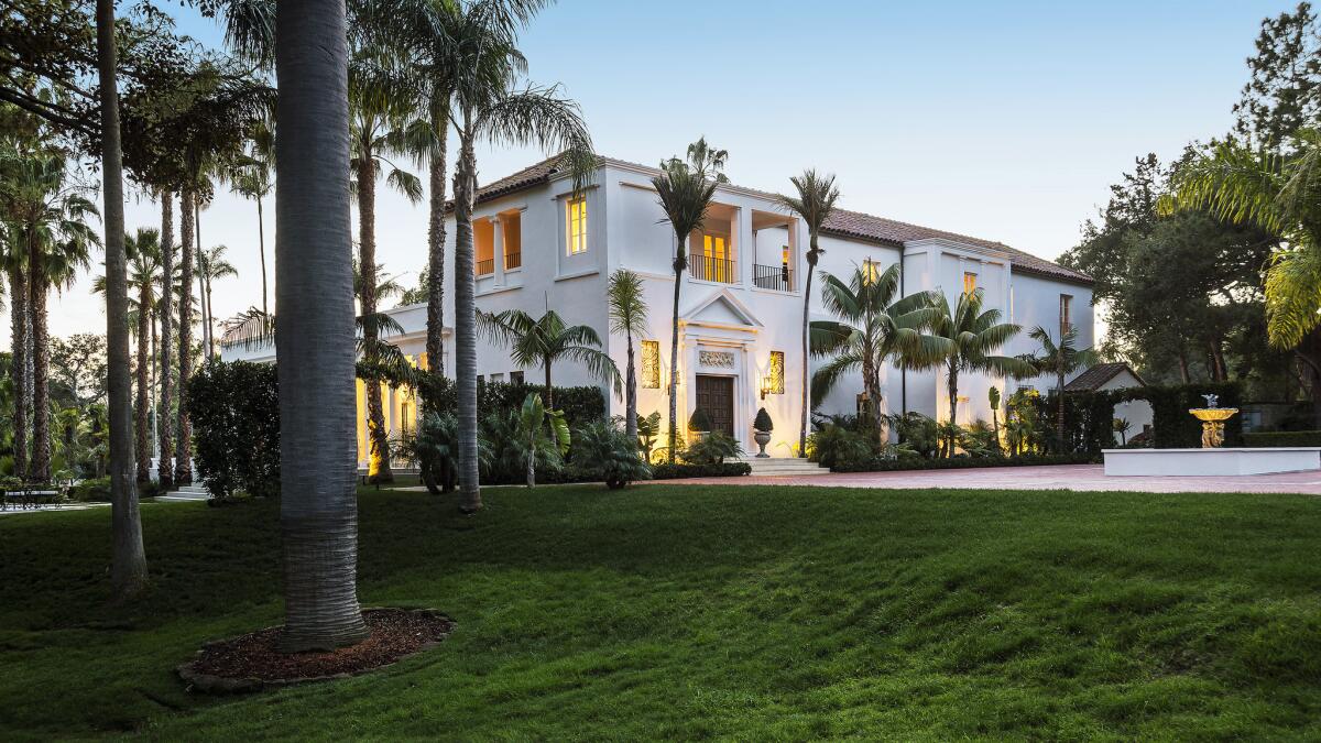 The mansion in Montecito used as a backdrop for the film "Scarface" was priced at $35 million last year and reduced to $17.9 million this year.