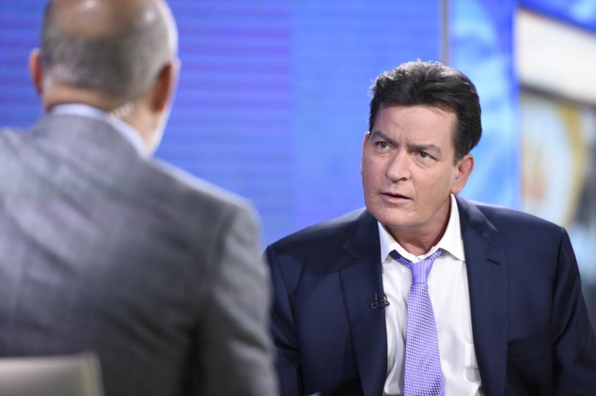 Charlie Sheen went on the "Today" show Tuesday to put the official seal on news that broke the day before: He's HIV-positive.