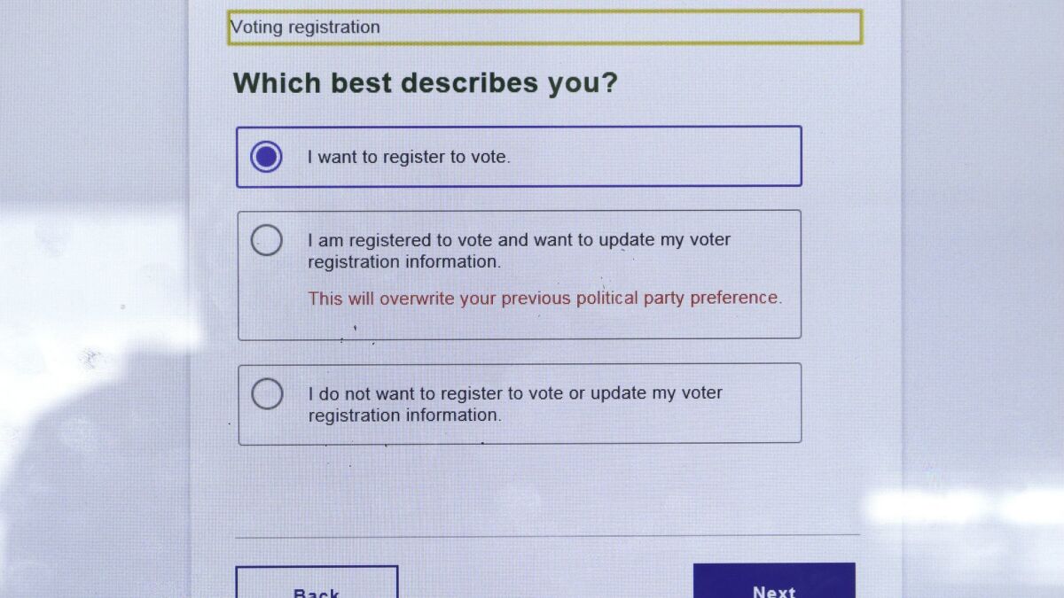 California registered voters database