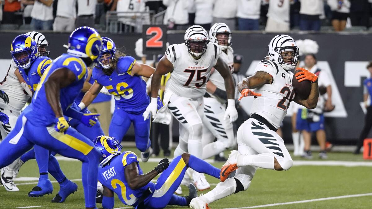 la rams bengals line