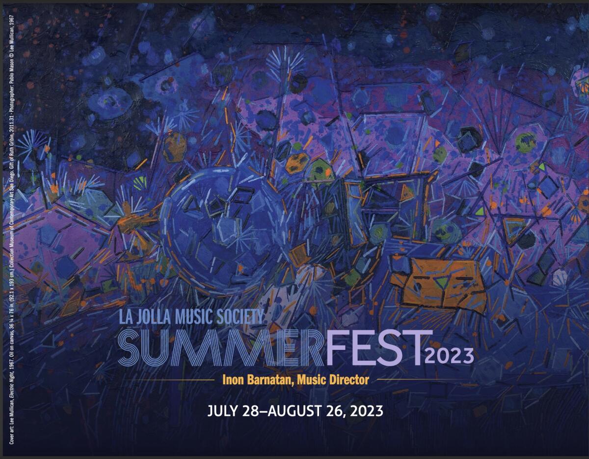 The La Jolla Music Society's SummerFest promotional materials