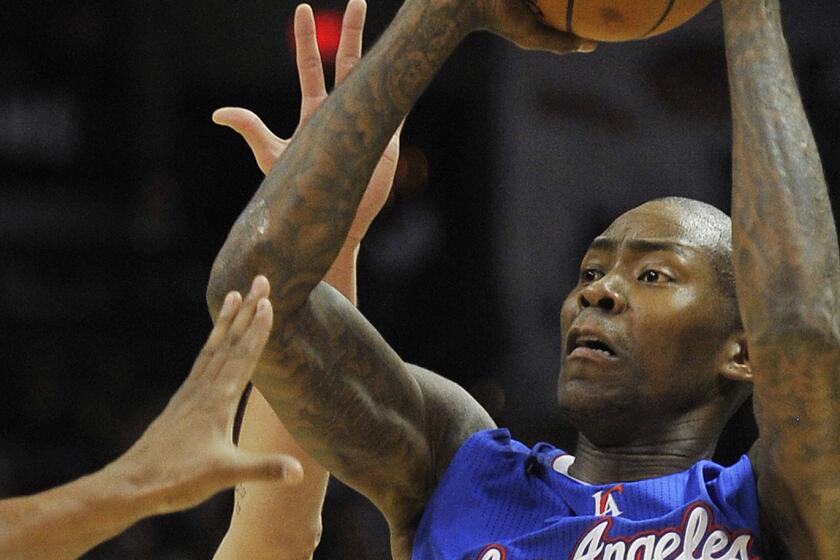Clippers guard Jamal Crawford shoots during a game against the San Antonio Spurs on Dec. 22.