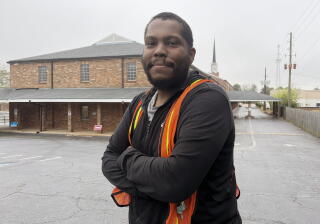 Justin Jones voted in East Point, Ga., on Tuesday.