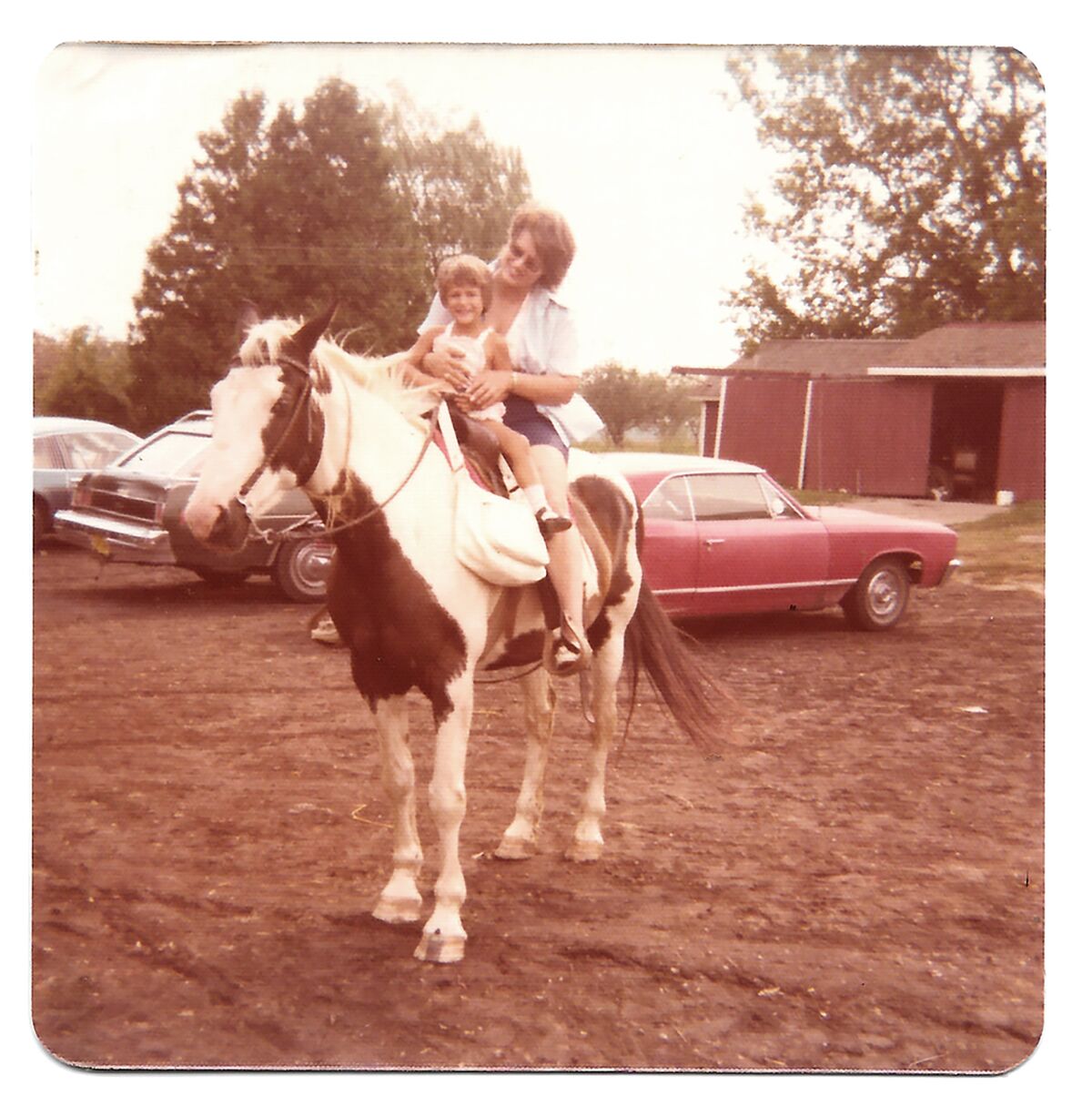 Kathe Lison with her mother, Sandra Lison, circa 1975, in Wisconsin. 