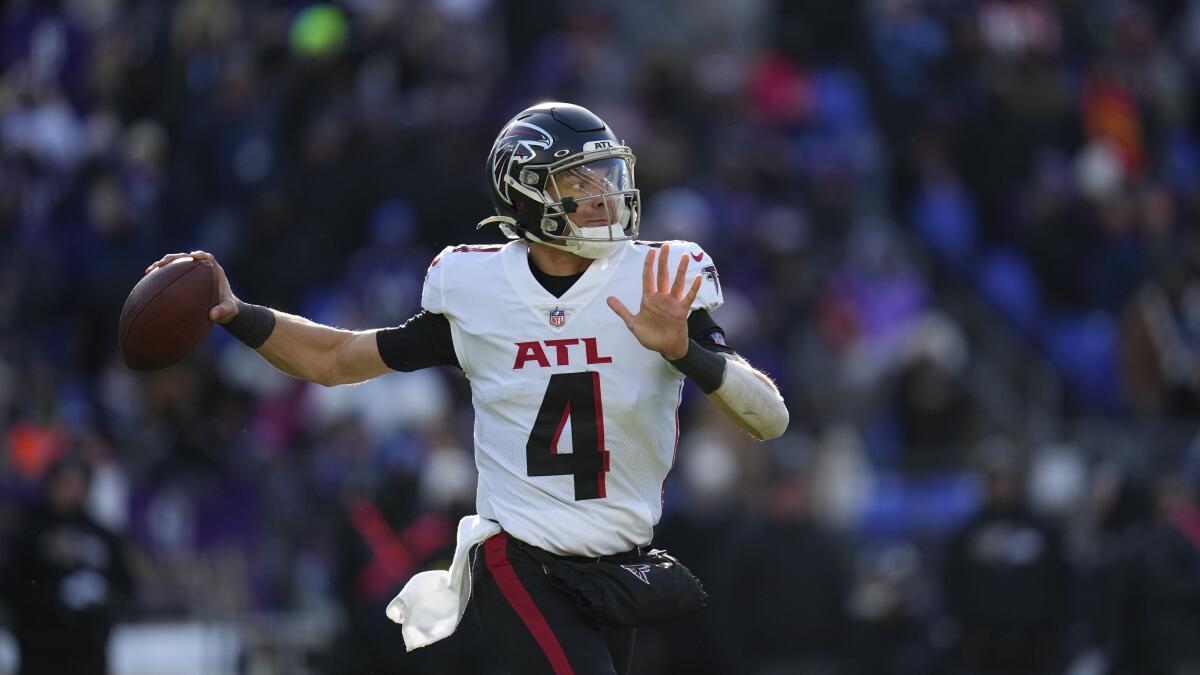 Falcons' Ridder has 4-game audition at QB with Mariota on IR - The San  Diego Union-Tribune