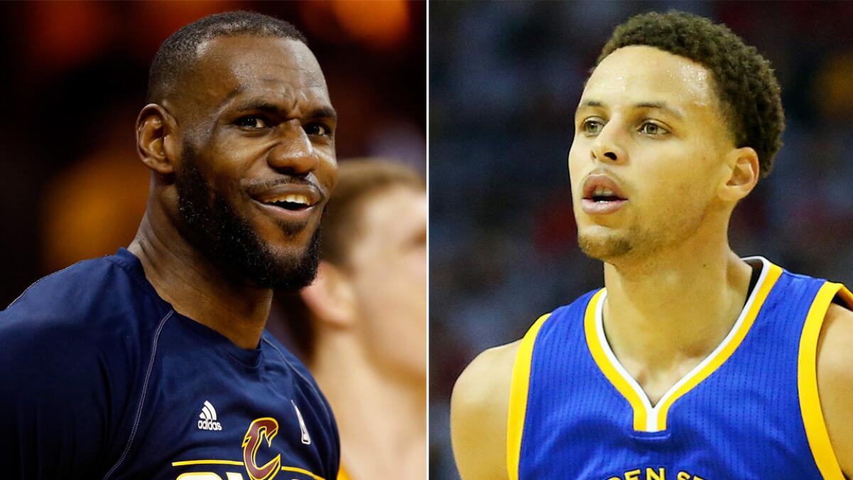 NBA stars LeBron James and Stephen Curry are looking to finally bring a championship to their respective championship-starved cities. Will the Cavaliers prevail for Cleveland or will Golden State bring home a title to Oakland?