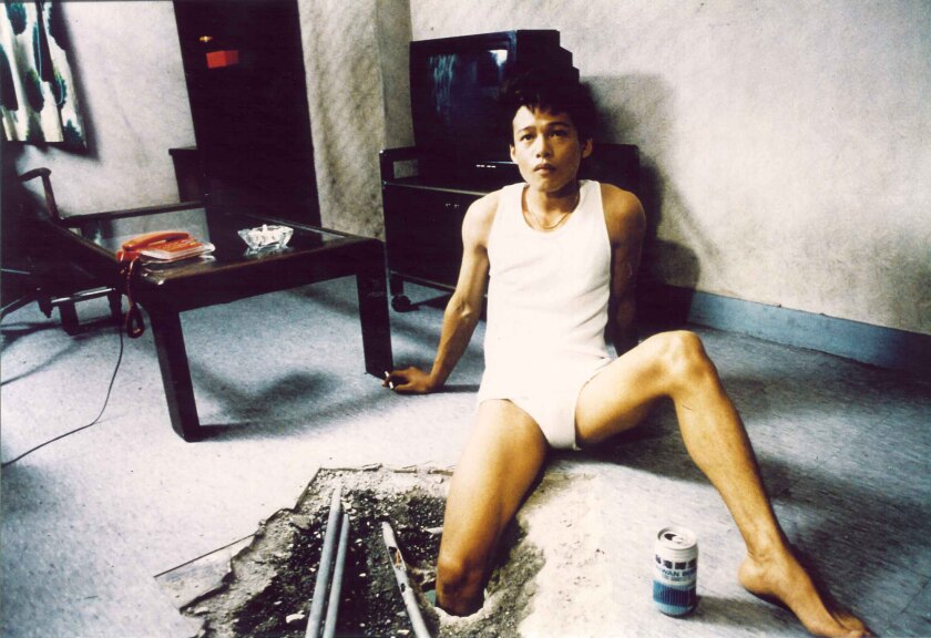 Lee Kang-sheng in the movie "The Hole."