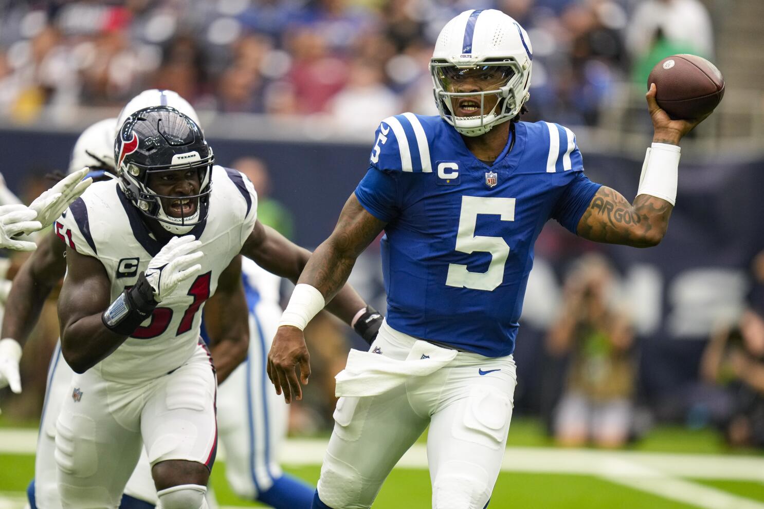 Colts QB Anthony Richardson (concussion) out vs. Texans