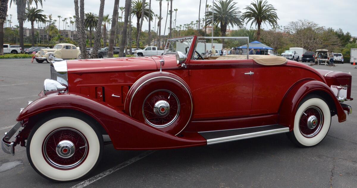 A 1933 1001 coupe roadster from owner Roger Kirwin appeared at the All-Packard Car Show.