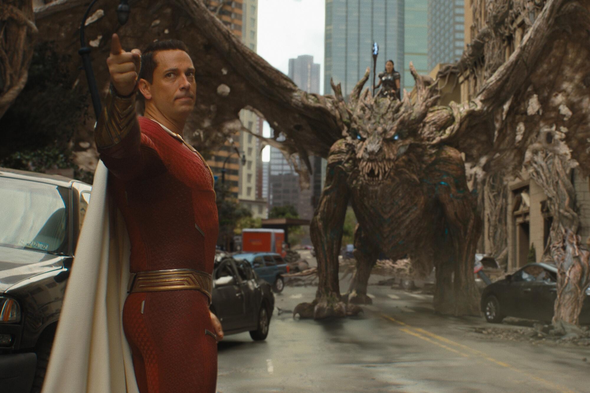 Zachary Levi en una escena de "Shazam! Fury of the Gods".