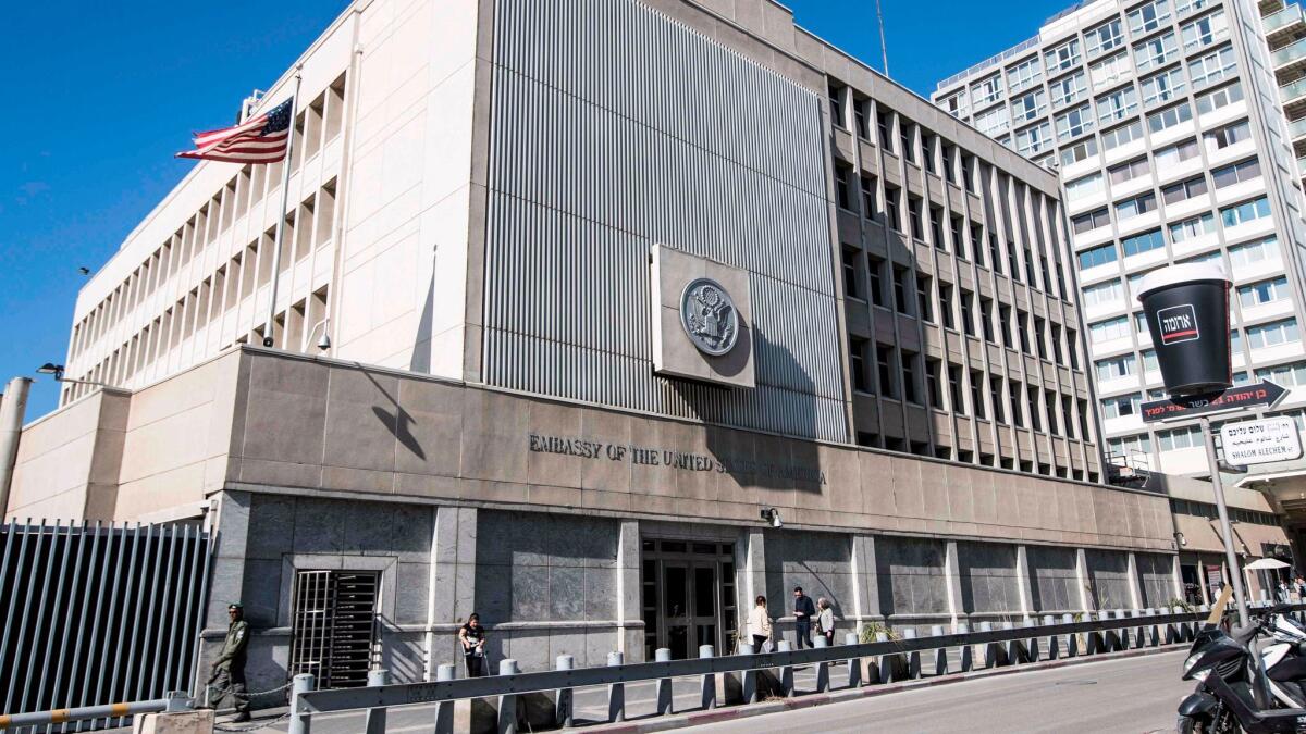 During the U.S. presidential campaign then-candidate, Donald Trump promised to move the U.S. Embassy in Israel, seen here in a file photo, from Tel Aviv to Jerusalem.