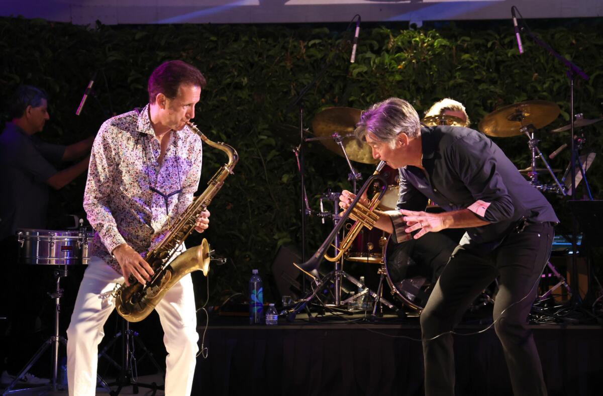 Eric Marienthal and Rick Braun perform at summer concert benefiting High Hopes.