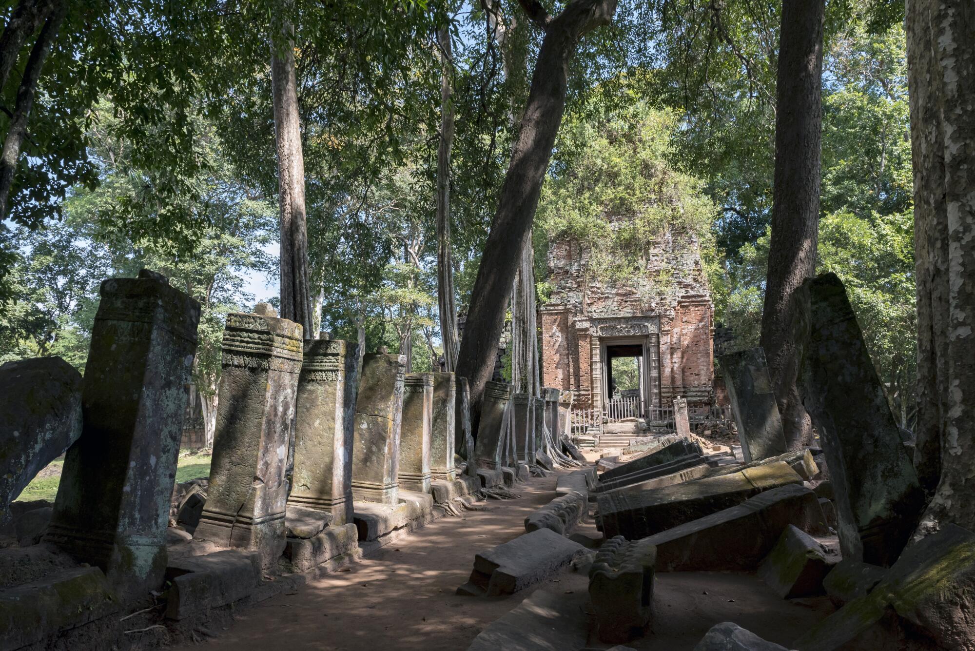 Prasat Krahom at Koh Ker Temple, Cambodia. (Photo by: Education Images/Universal Images Group via 