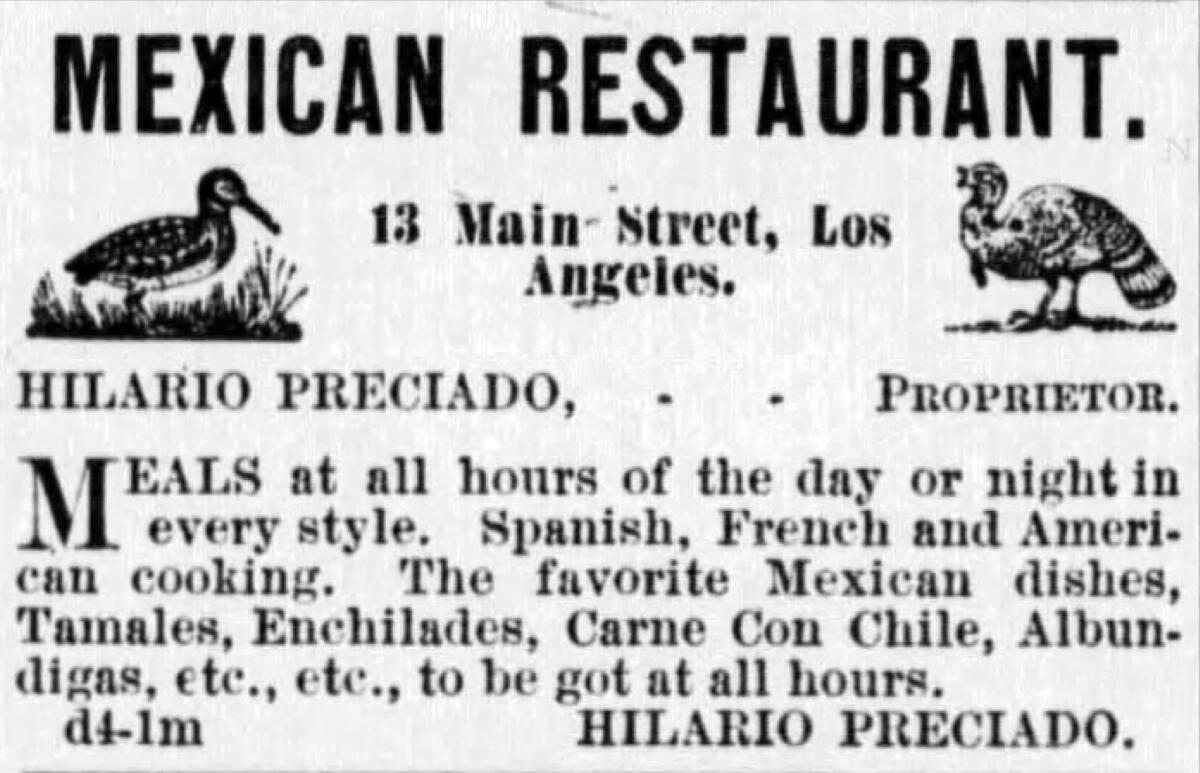Los Angeles Times, 6 de diciembre de 1881.