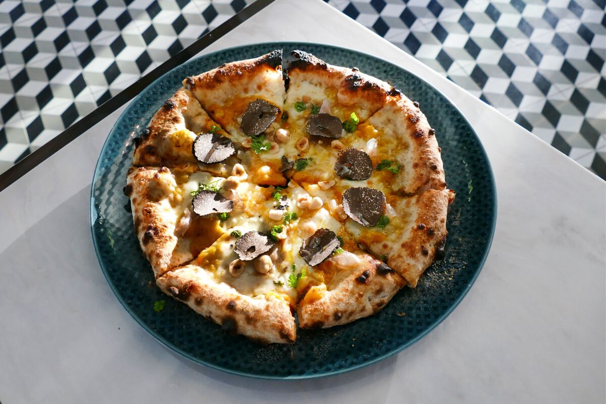 Il Dandy's gloriously gourmet Buongustaia pizza , with pumpkin, guanciale, fresh truffle, hazelnuts and percorino, helped propel the Bankers Hill restaurant to our No. 2 spot on the Top 10 San Diego Pizzas list. Some readers had their own suggestions on what should have made the list.