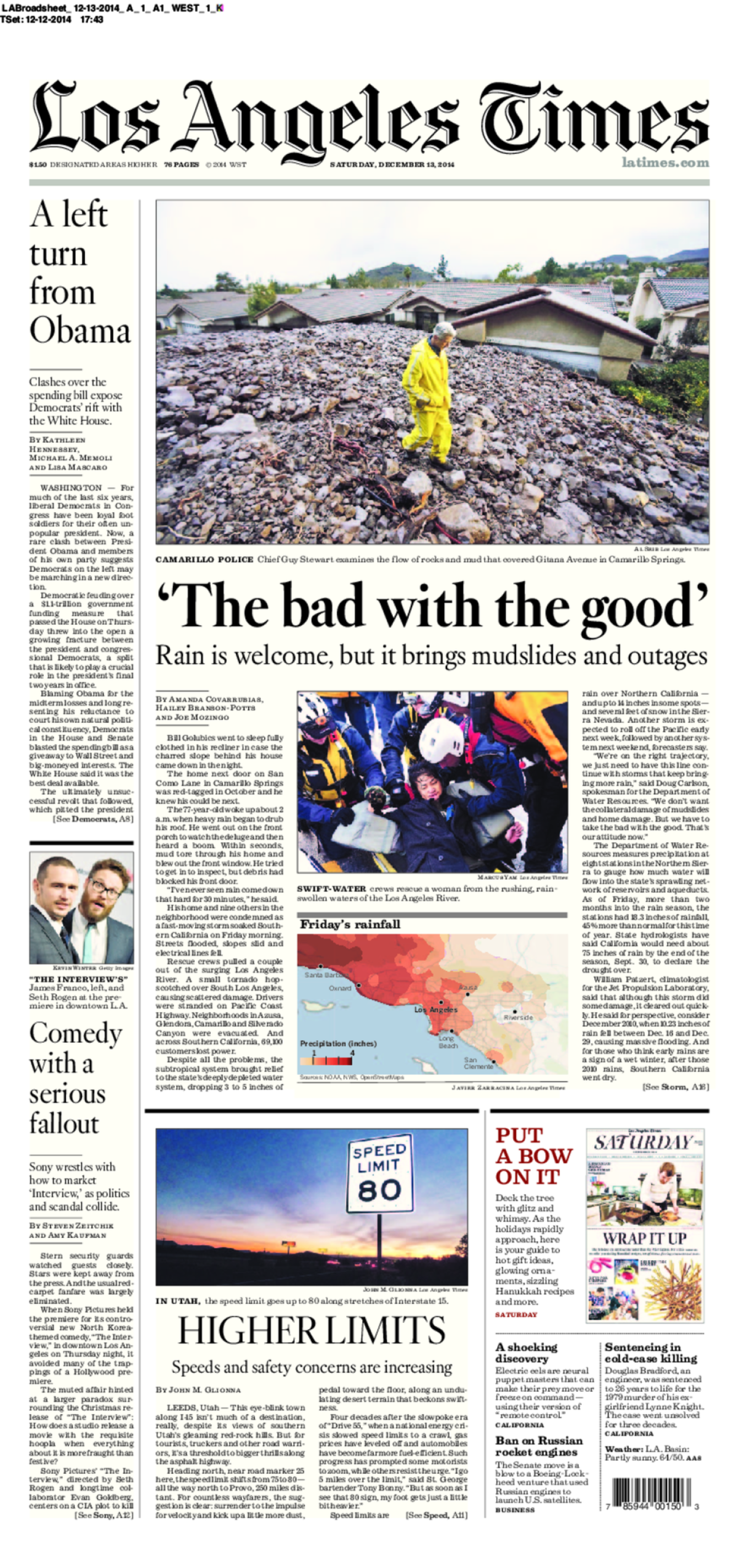 The front page