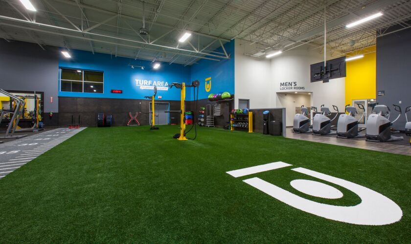 The new Chuze gym in Encinitas will feature a turf training area.