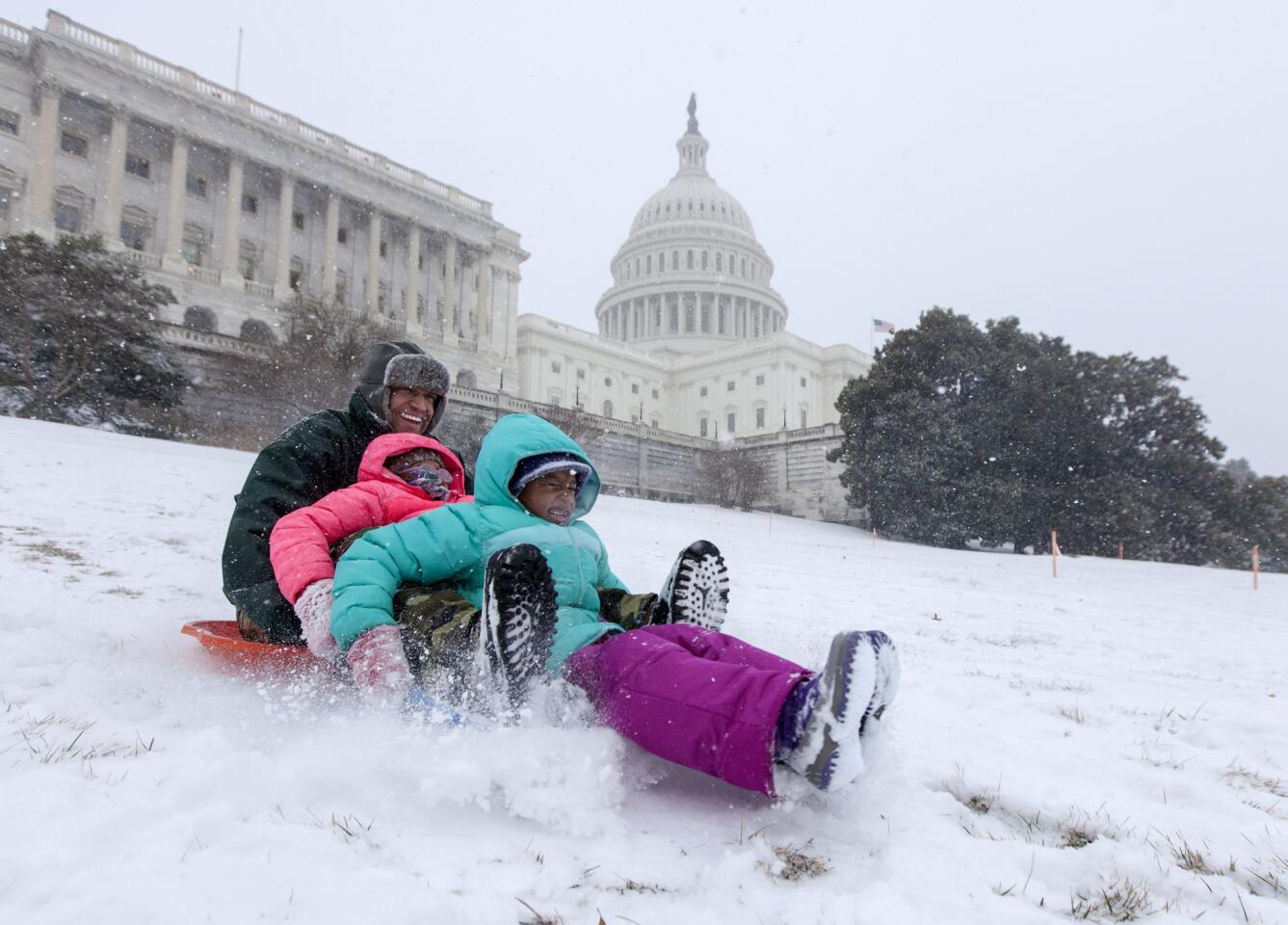 Sliding near the Capitol