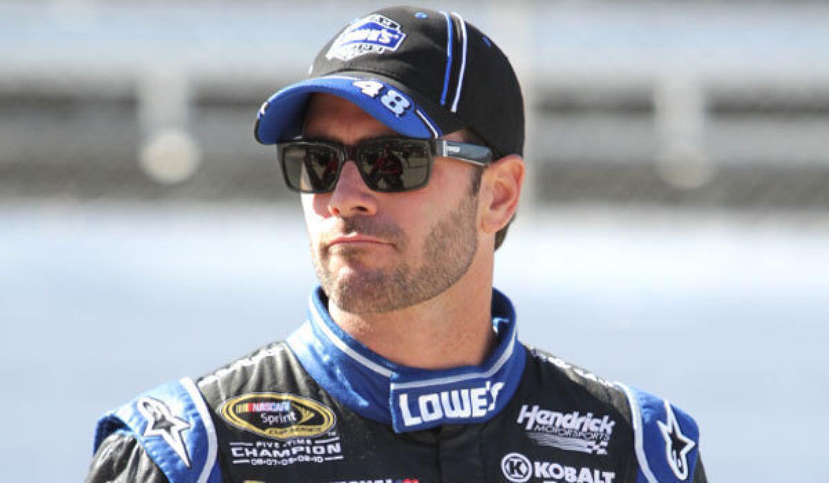 Jimmie Johnson tweeted some harsh words for his critics after his Sprint Cup Series win at Martinsville, Va., on Sunday.