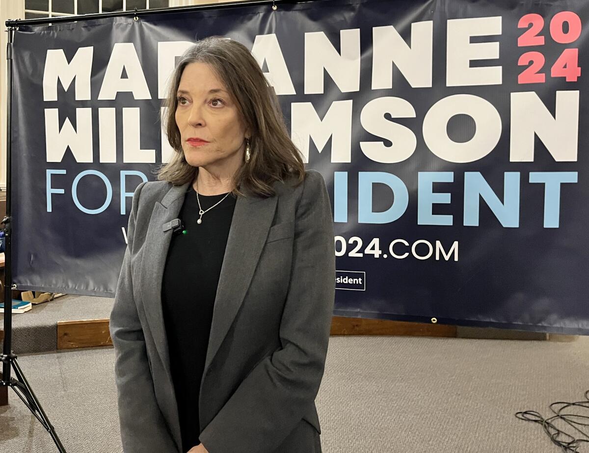 Asked what she planned to do after Tuesday's primary, Marianne Williamson said she would follow her heart.
