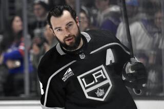 Kings defenseman Drew Doughty warms up before a game against the New York Islanders in March. 