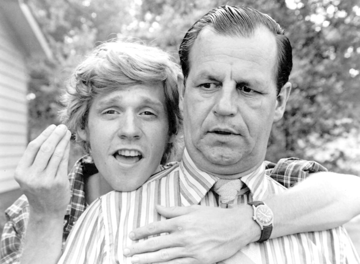 Dave (Dennis Christopher) with his dad (Paul Dooley) in the 1979 film "Breaking Away." (20th Century Fox)