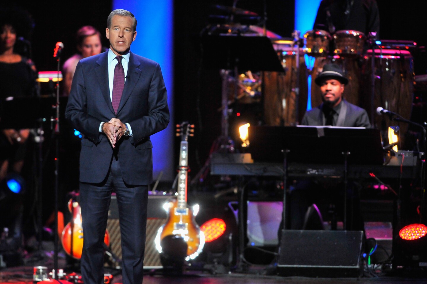 NBC News anchor Brian Williams hosts the Lincoln Awards: A Concert for Veterans and the Military Family at the Kennedy Center in Washington, D.C., on Jan. 7, 2015.