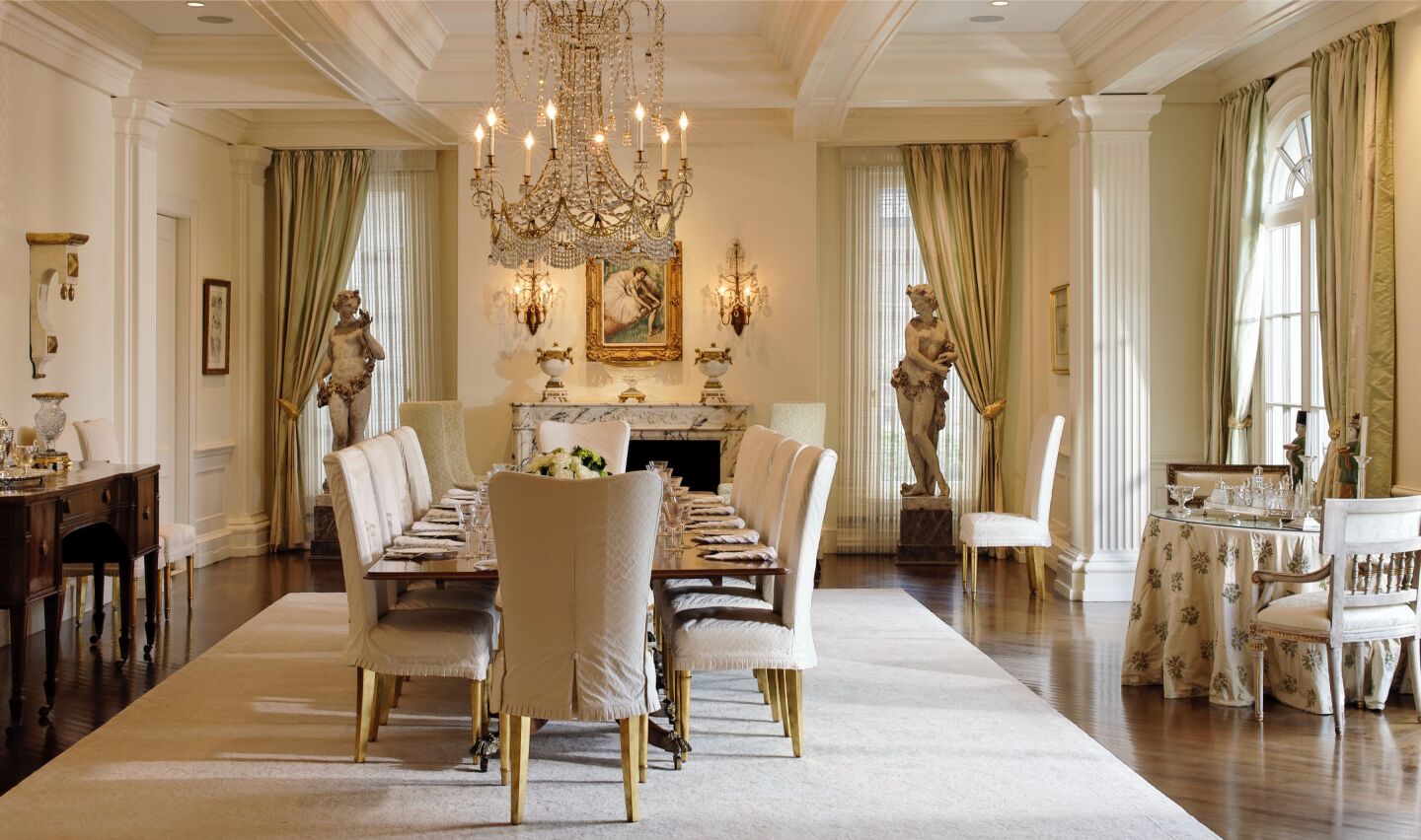 Paul Fireman's Massachusetts mansion: formal dining room