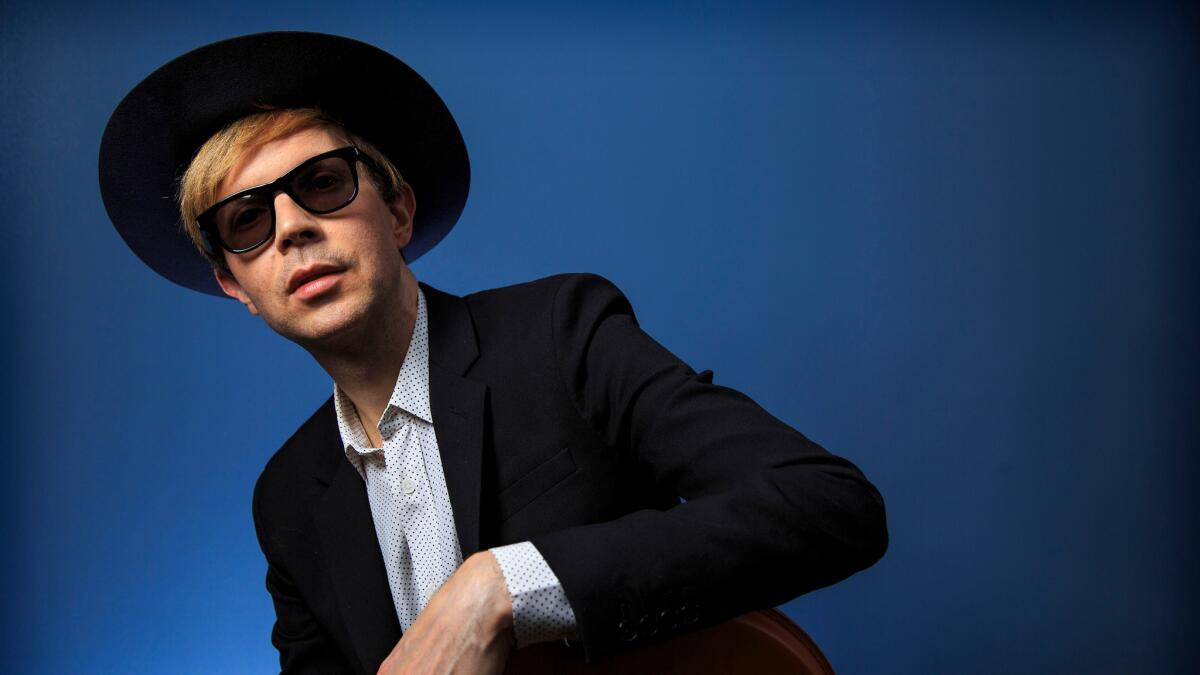 Singer and songwriter Beck, photographed at Capitol Records in 2014.