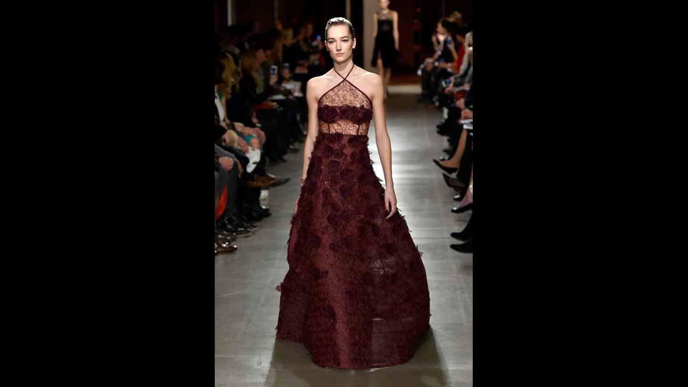 Peter Copping for Oscar de la Renta: It would be a real coup to wear a gown from his first collection, such as this lingerie-inspired style.