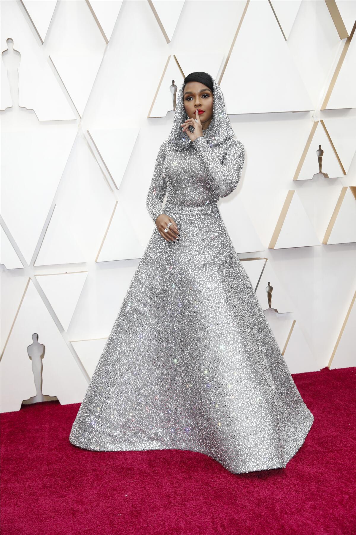 Janelle Monáe arriving at the 92nd Academy Awards.